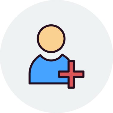 kullanıcı. Web simgesi basit illüstrasyon