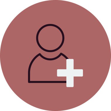 kullanıcı. Web simgesi basit illüstrasyon