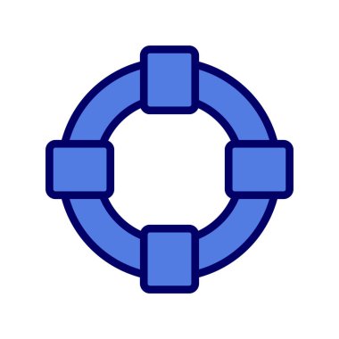 Yaşam şamandırası simgesinin vektör çizimi