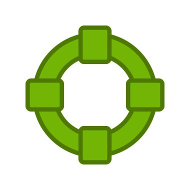 Yaşam şamandırası simgesinin vektör çizimi