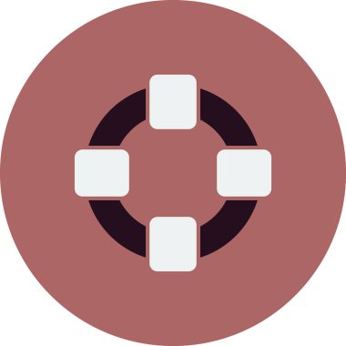 Yaşam şamandırası simgesinin vektör çizimi