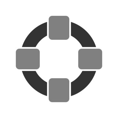 Yaşam şamandırası simgesinin vektör çizimi