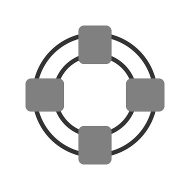 Yaşam şamandırası simgesinin vektör çizimi