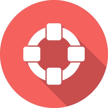 Yaşam şamandırası simgesinin vektör çizimi