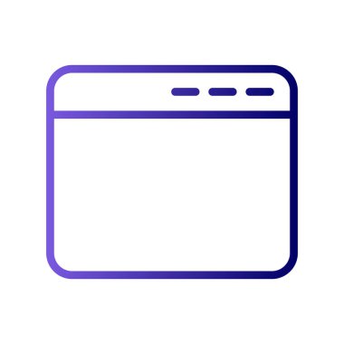 tarayıcı simgesi, vektör illüstrasyonu 