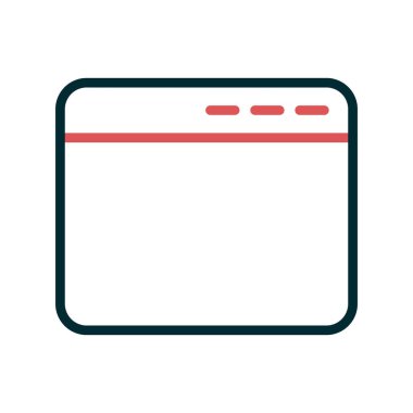 tarayıcı simgesi, vektör illüstrasyonu 