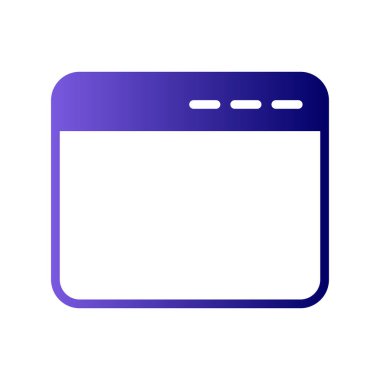 tarayıcı simgesi, vektör illüstrasyonu 