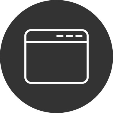 tarayıcı simgesi, vektör illüstrasyonu 