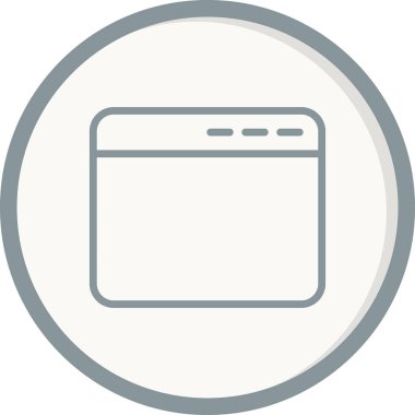 tarayıcı simgesi, vektör illüstrasyonu 