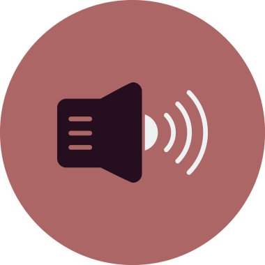 Hoparlör simgesi, vektör illüstrasyonu 