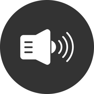 Hoparlör simgesi, vektör illüstrasyonu 