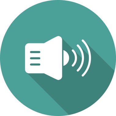 Hoparlör simgesi, vektör illüstrasyonu 