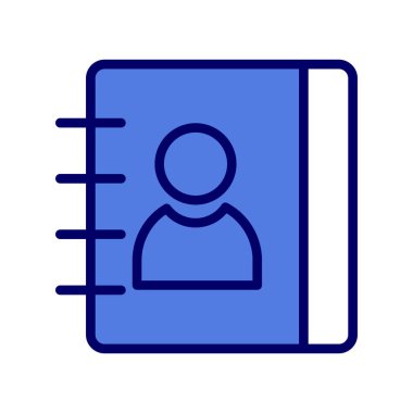 Kitap satırı simgesi, vektör çizim