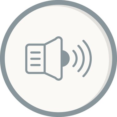 Hoparlör simgesi, vektör illüstrasyonu 