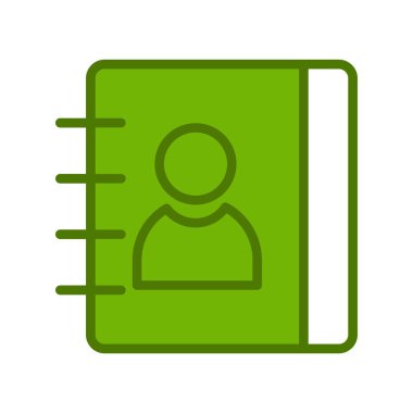 Kitap satırı simgesi, vektör çizim