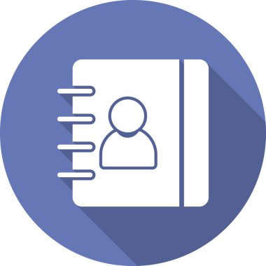 Kitap satırı simgesi, vektör çizim