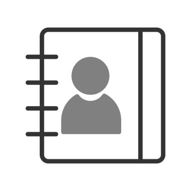 Kitap satırı simgesi, vektör çizim