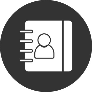 Kitap satırı simgesi, vektör çizim