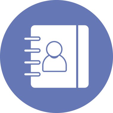 Kitap satırı simgesi, vektör çizim