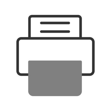 Yazıcı ekipmanı simgesi, vektör illüstrasyonu