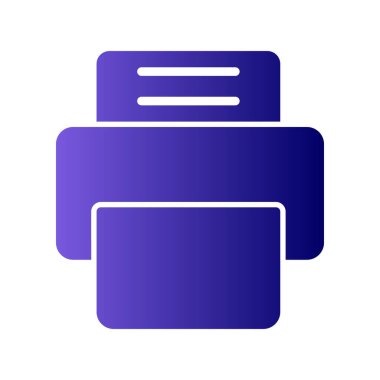 Yazıcı ekipmanı simgesi, vektör illüstrasyonu