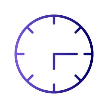 Saat saat simgesi, vektör çizim