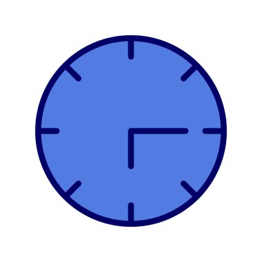 Saat saat simgesi, vektör çizim