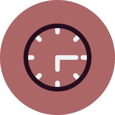 Saat saat simgesi, vektör çizim