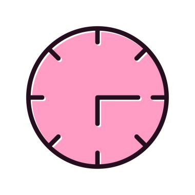 Saat saat simgesi, vektör çizim