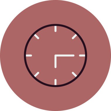 Saat saat simgesi, vektör çizim