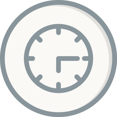 Saat saat simgesi, vektör çizim