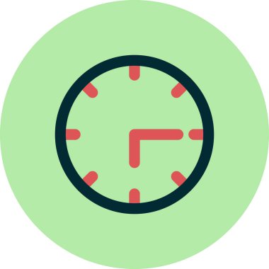 Saat saat simgesi, vektör çizim