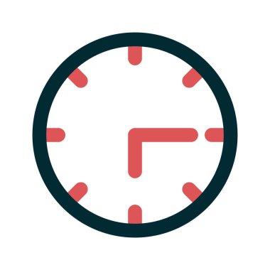 Saat saat simgesi, vektör çizim