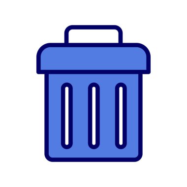 Çöp kutusu simgesi vektörü