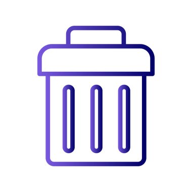 Çöp kutusu simgesi vektörü