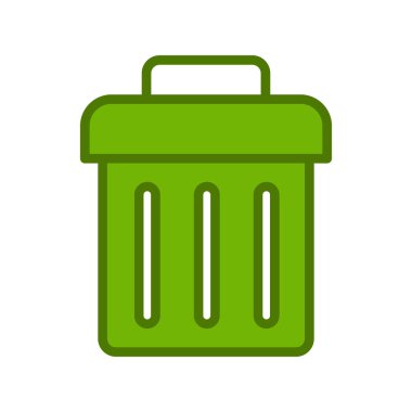 Çöp kutusu simgesi vektörü