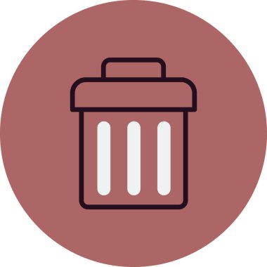 Çöp kutusu vektör illüstrasyonuName