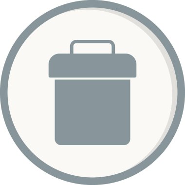 Çöp kutusu vektör illüstrasyonuName