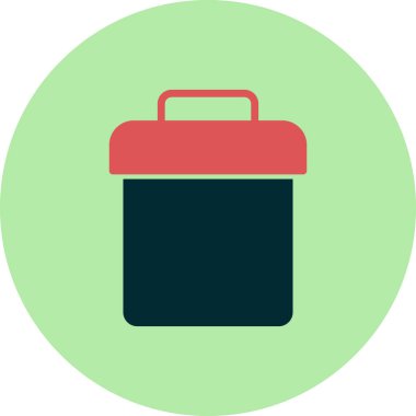 Çöp kutusu vektör illüstrasyonuName