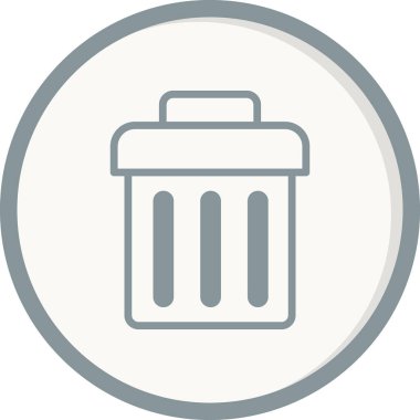 Çöp kutusu vektör illüstrasyonuName