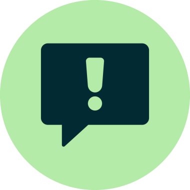 Ünlem işareti simgesi. vektör illüstrasyonu 