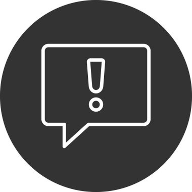 Ünlem işareti simgesi. vektör illüstrasyonu 