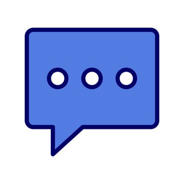 Sohbet simgesi vektör illüstrasyon tasarımı