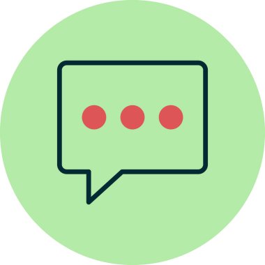 Sohbet simgesi vektör illüstrasyon tasarımı