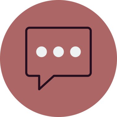 Sohbet simgesi vektör illüstrasyon tasarımı