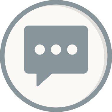 Sohbet simgesi vektör illüstrasyon tasarımı