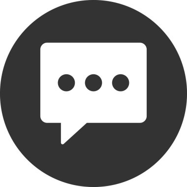 Sohbet simgesi vektör illüstrasyon tasarımı