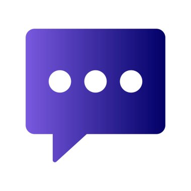 Sohbet simgesi vektör illüstrasyon tasarımı