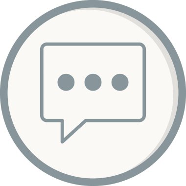 Sohbet simgesi vektör illüstrasyon tasarımı