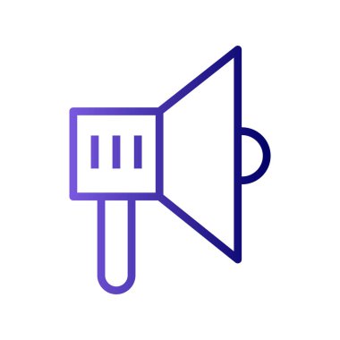 megafon simgesinin vektör illüstrasyonu